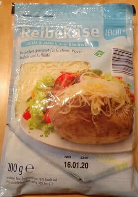 Reibekäse Leicht