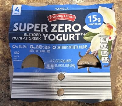 Super Zero Blended Nonfat Greek Yogurt