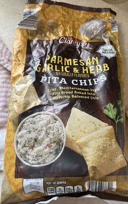 Parmesan Garlic & Herb Pita Chips