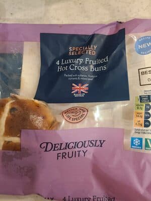 Luxury Fruited Hot Cross Bun