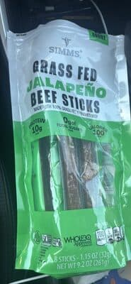 Grass Fed Jalapeño Beef Sticks