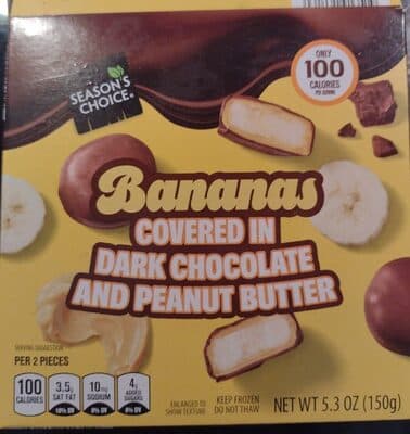 Bananas Covered in Dark Chocolate and Peanut Butter
