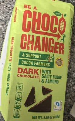 Dark Chocolate with Salty Fudge & Almond