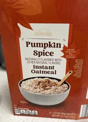 Pumpkin Spice Instant Oatmeal