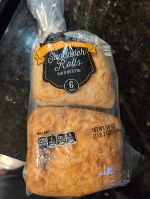 Ciabatta Asiago Cheese Sandwich Rolls