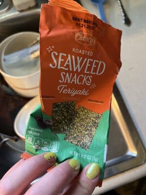 Roasted Seaweed Snacks Teriyaki Flavored