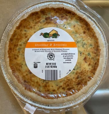 Cheddar & Broccoli Quiche