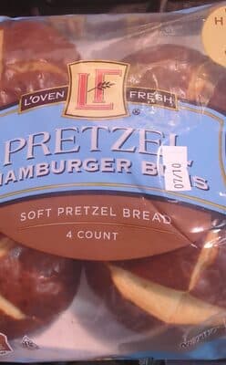 Pretzel Hamburger Buns