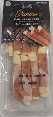 Panino Italian Prosciutto Individually rolled with Provolone Cheese