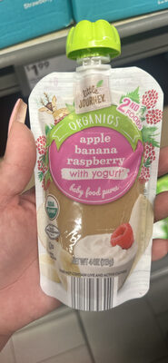 Apple Banana Raspberry with Yogurt