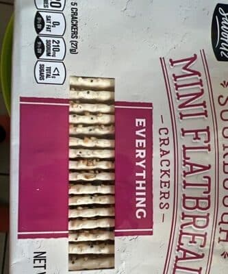 Sourdough Mini Flatbread Crackers
