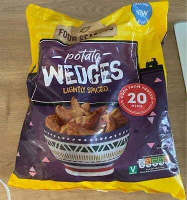 Potato Wedges Lightly Spiced