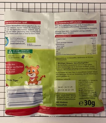 Himbeer Reiswaffeln