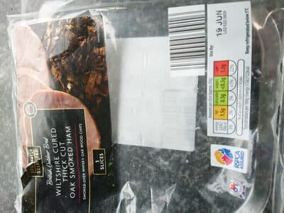 Wiltshire Cured Thick Cut Oak Smoked Ham