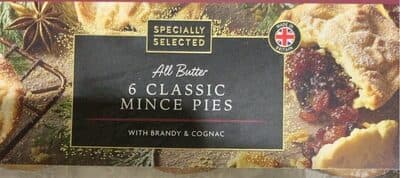 All Butter Classic Mince Pies With Brandy And Cognac
