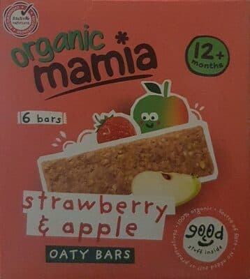 Mamia Strawberry and Apple Oaty Bars