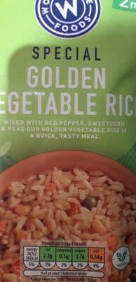 Golden vegetable rice