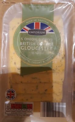 Onion & Chive British Double Gloucester Slices