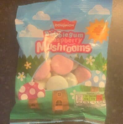 Bubblegum & raspberry mushrooms