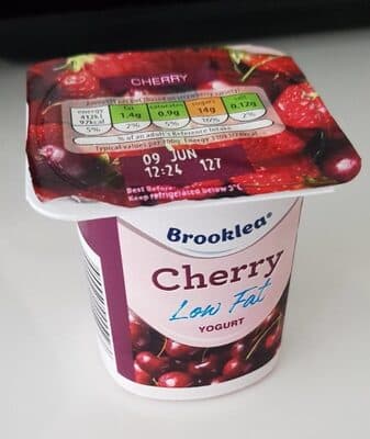 Brooklea Cherry Low Fat Yogurt