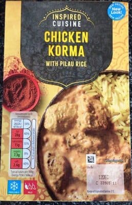 Chicken Korma with pilau