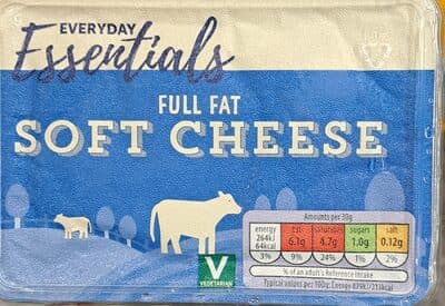 Full fat soft cheese