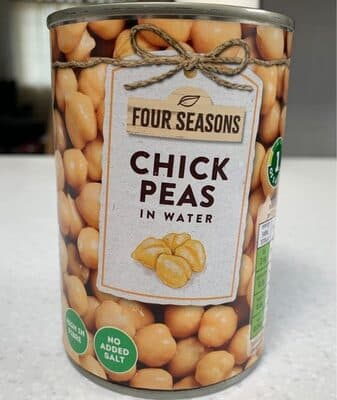 Chickpeas in water