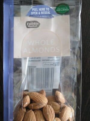Whole almonds