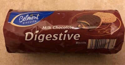 Milk chocolate digestive