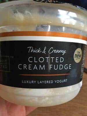 Clotted cream fudge yoghurt