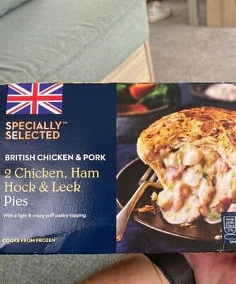 Chicken, Ham And Hock Leek Pies