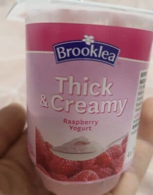 Thick And Creamy Raspberry Yogurt