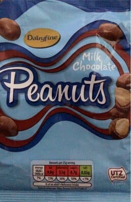Milk chocolate peanuts