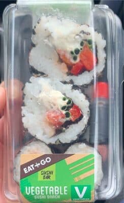 Vegetable sushi snack