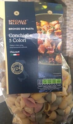 Conchiglie 5 Colori Pasta