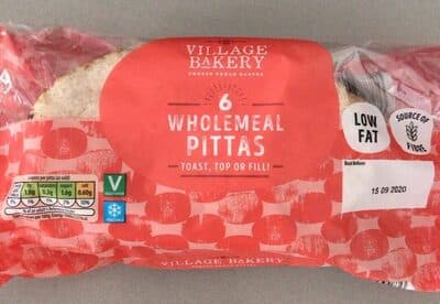 Wholemeal pittas