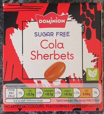 Sugar Free Cola Sherbets