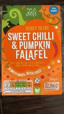 Sweet chilli & pumpkin falafel