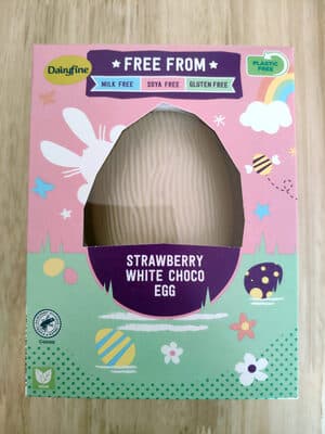 Strawberry white choco egg