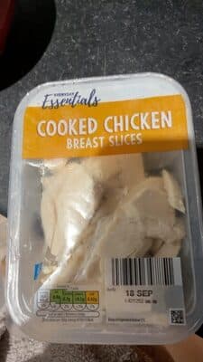 Cooked Chicken Breast Slices