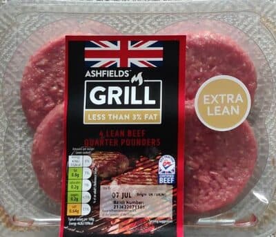 Lean Beef Quarter Pounders