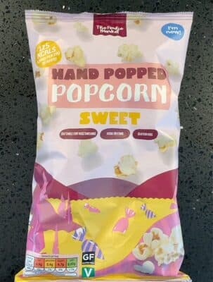 Hand popped popcorn sweet