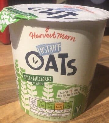 Instant Oats Apple and Blueberry