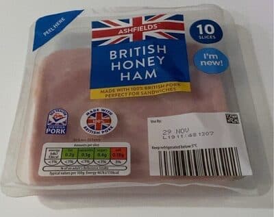 British honey ham