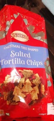Christmas Tree Shaped Salted Tortilla Crisps