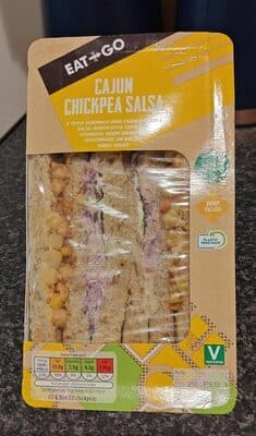 Cajun Chickpea Salsa Sandwich