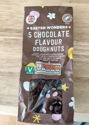 Chocolate flavour doughnuts