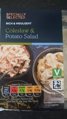 Coleslaw and potato salad