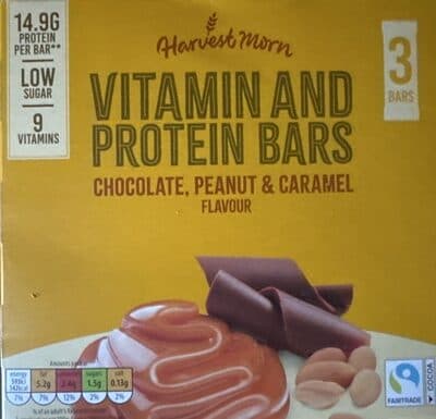 Vitamin and Protein Bars Chocolate, Peanut & Caramel flavour