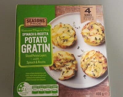 Spinach And Ricotta Potato Gratin